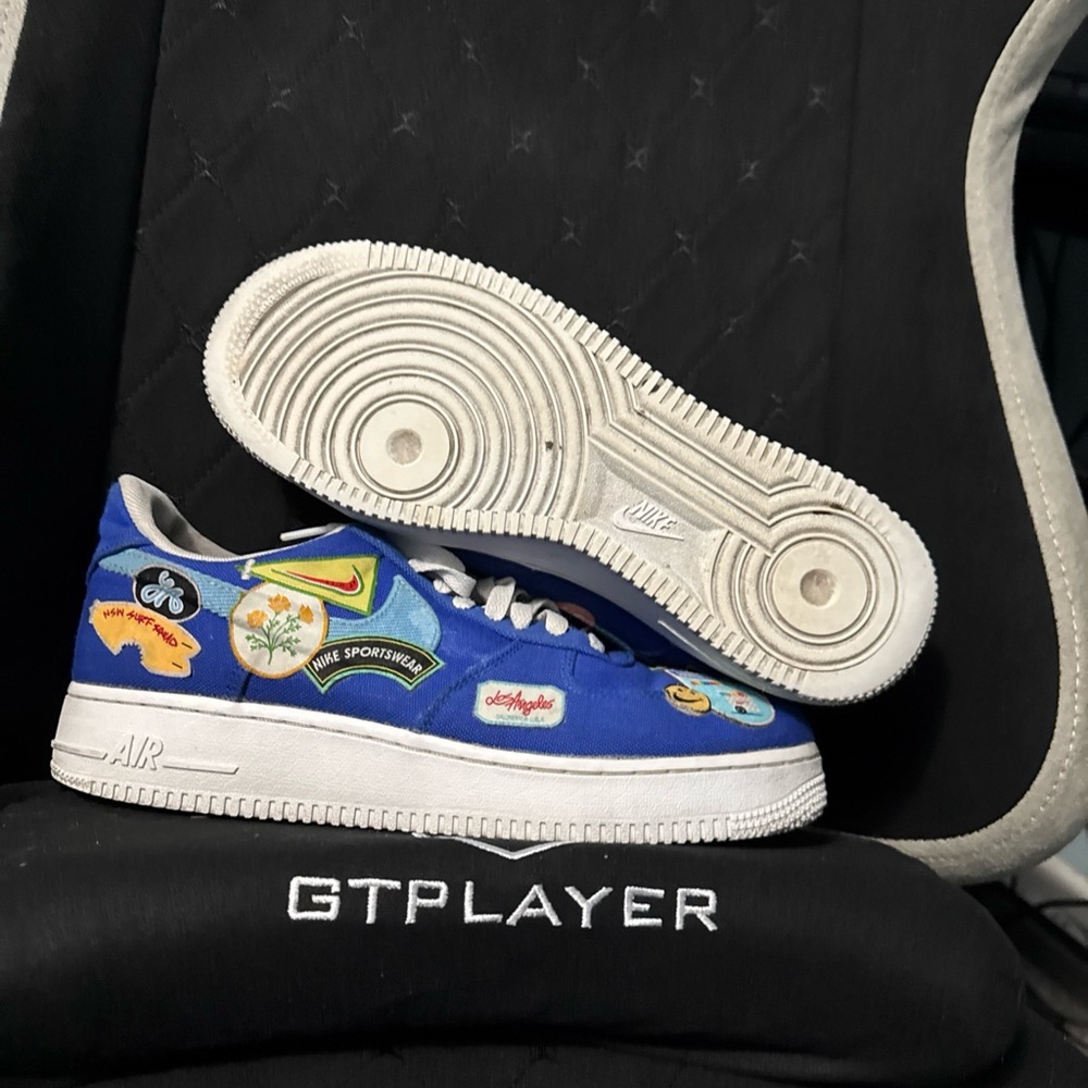 Nike Air Force 1 Blue La Patched up